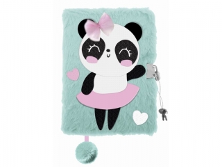 Pamitnik z kdk 3D "wochacz" A5 96 kartek MY LITTLE FRIEND, PANDA BALLERINA