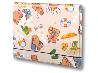 PENMATE TECZKA ŁAMANA A4 NA GUMKĘ T 0119 KAPIBARA PLAŻA FOLIA MAT NIERYSUJĄCA