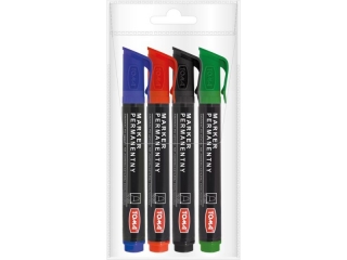 Marker permanentny TOMA, ko�c�wka okr�g�a 1,5mm, 9 kolor�w - mix 4 Etui 4szt TO-202 mix 4 Etui 4szt