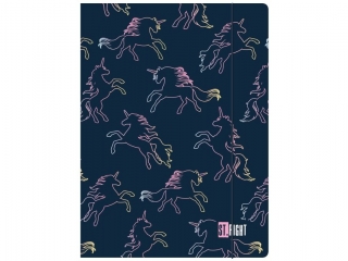 Teczka z gumk� A4 ST.MAJEWSKI 300 g/m2 - Dream Unicorn Jednoro�ec