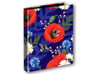 PENMATE SEGREGATOR A4/2 T 0126 KWIATY POLSKIE MAKI W FIOLECIE FOLIA MAT NIERYSUJĄCA