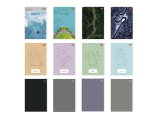 Notatnik A6 50k. ST.MAJEWSKI okadka kredowana 70 g/m2, kratka