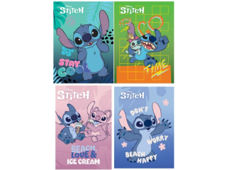 Zeszyt A4 32 kartki linia dwukolorowa ok�adka laminowana 70 g/m2 STITCH [opakowanie=15szt]