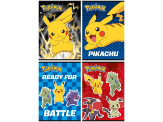 Zeszyt A5 32 kartki krata okadka laminowana 70 g/m2 POKEMON [opakowanie=15szt]