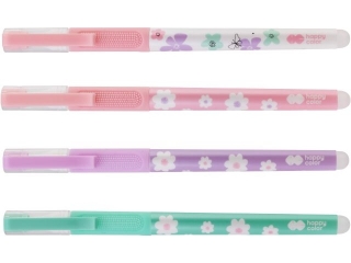 D�ugopis wymazywalny Pearl Flower, 0,5 mm, niebieski, Happy Color