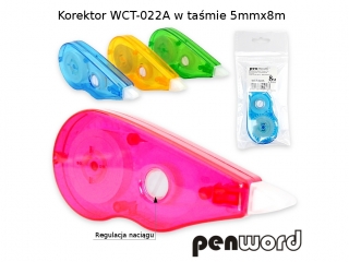 KOREKTOR WCT-022A W TAŚMIE 5MMX8M Z REGULACJĄ NACIĄGU