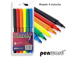 MAZAKI 6 KOLORÓW (SZPSH)