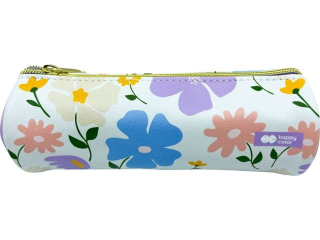 Piórnik tuba BLOOM-Pastel, 20,2x7x7cm, Happy Color