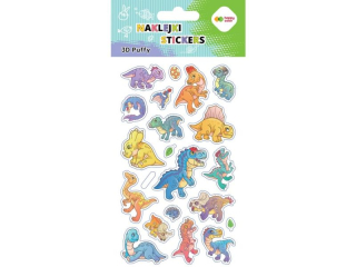 Naklejki 3D PUFFY-Dino, 10x20cm, Happy Color