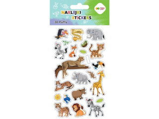 Naklejki 3D PUFFY-Wildlife, 10x20cm, Happy Color