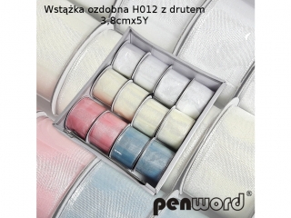 WST��KA OZDOBNA H012 Z DRUTEM 3,8cm/5Y [opakowanie=12szt]