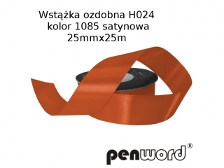WST��KA OZDOBNA H024 KOL. 1085 SATYNOWA 25mmx25m