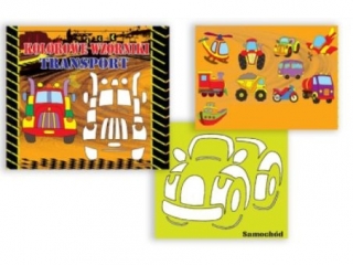 KSI��ECZKA KOLOROWE WZORNIKI TRANSPORT szablony