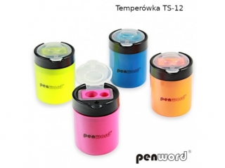 Temperówka PENWORD TS-12 podwójna z pojemnikiem