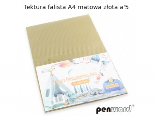 TEKTURA FALISTA A4 MATOWA Z�OTA a5