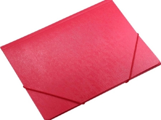 Teczka z gumk� A4 TITANUM czerwona