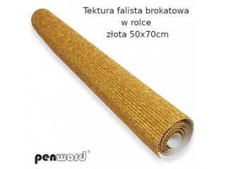 TEKTURA FAL. BROKAT. W ROLCE Z�OTA 50x70cm