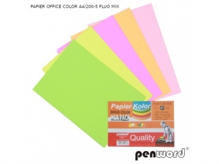 PAPIER OFFICE COLOR A4/200-5 FLUO MIX