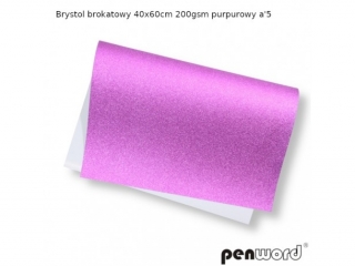 BRYSTOL BROKAT 40x60cm 200gsm PURPUROWY a5