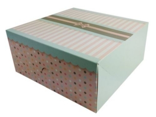 Pudełka na ciasta BENIAMIN 125 x 210 x 70mm / 5 szt. - Paski