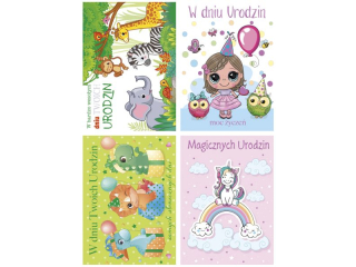 Laurka przestrzenna LPOP 138x190 z kopert�  POL-MAK Urodziny dzieci�ce LPOP_URDZIE_603 [opakowanie=10szt]