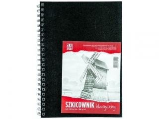 SZKICOWNIK A4 98G. 80 KARTEK SPIRALA PO D�UGIM BOKU