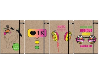 Teczka z gumk� A4 BENIAMIN Kraft Fluo