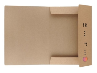 Teczka z gumk� A4 BENIAMIN Kraft Fluo