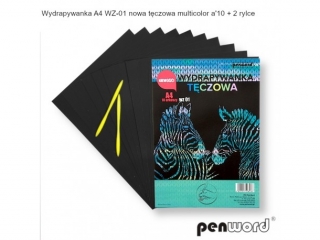 WYDRAPYWANKA A4 WZ-01 NOWA T�CZOWA MULTICOLOR a10 + 2rylce
