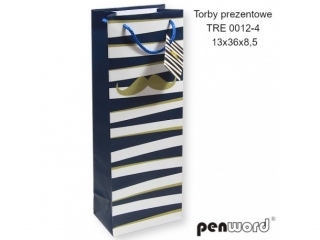 TORBY PREZENTOWE TRE 0012-4 13x36x8.5 cm [opakowanie=12szt]