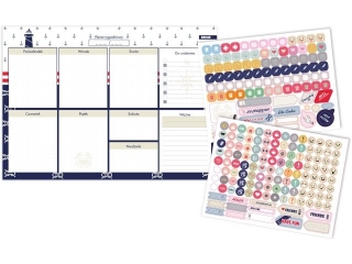 PLANER TABLO B4/52ark. Z NAKLEJKAMI / MARINE