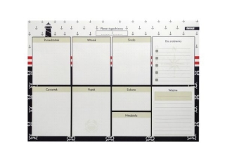 PLANER TABLO B4/52ark. Z NAKLEJKAMI / MARINE