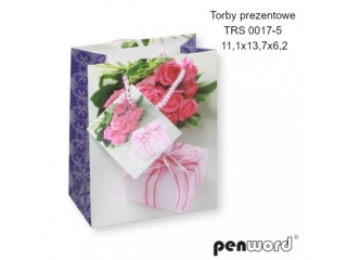 TORBY PREZENTOWE TRE 0017-5 11.1 x 13.7 x 6.2cm [opakowanie=12szt]
