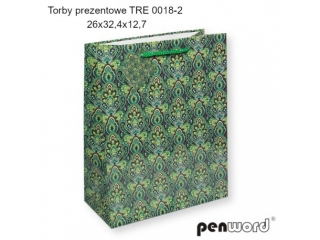 TORBY PREZENTOWE TRE 0018-2 26x32.4x12.7 cm [opakowanie=12szt]