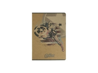 Zeszyt A5 60k. BENIAMIN Avengers kraft liner, kratka