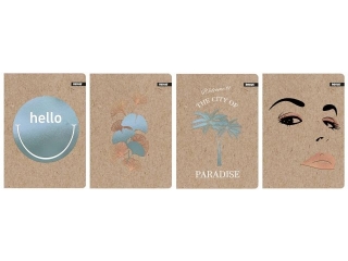 Zeszyt A5 80k. BENIAMIN Kraft Liner HS, kratka