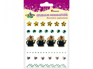 Naklejki 3D kryszta�ki + drewno TITANUM Konewka