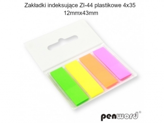 ZAK�ADKI INDEKSUJ�CE ZI-44 PLASTIKOWE   4x35 12mmx43mm