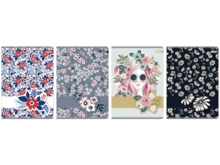 Zeszyt A5 80k. BENIAMIN Flower, kratka