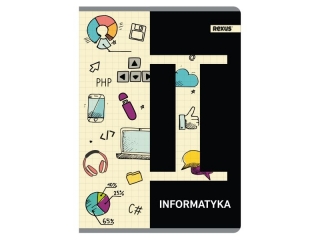 ZESZYT TEMATYCZNY A5/60k. kratka / INFORMATYKA [opakowanie=5szt]