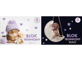 Blok techniczny A4 10k. BENIAMIN The Sweet Pets 170g