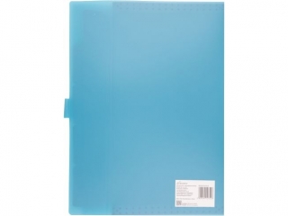 TECZKA PLASTIKOWA A4 Z 5 PRZEGR�DKAMI / NIEBIESKA