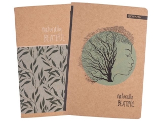 Zeszyt A5 80k. BENIAMIN Kraft liner, kratka