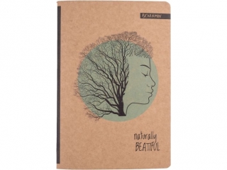 Zeszyt A5 80k. BENIAMIN Kraft liner, kratka