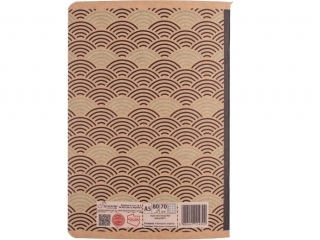 Zeszyt A5 80k. BENIAMIN Kraft liner, kratka