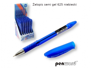 Żelopis PENWORD Semi gel 625 niebieski