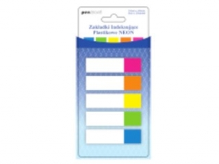 ZAK�ADKI INDEKSUJ�CE ZI-54 PLASTIKOWE   NEON 5x25 12mmx45mm