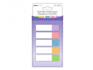 ZAK�ADKI INDEKSUJ�CE ZI-55 PLASTIKOWE   PASTEL 5x25 12mmx45mm
