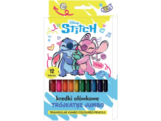 KREDKI OWKOWE TRJKTNE JUMBO 12kol. / STITCH