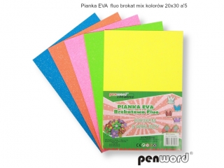 PIANKA EVA FLUO BROKAT MIX KOLOR�W 20X30 a5